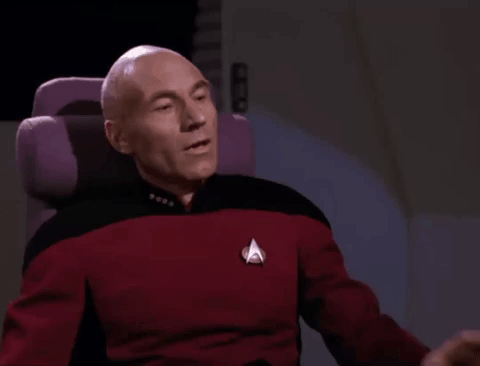 Captain Picard gesturing